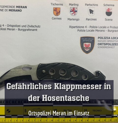Ortspolizei Meran im Einsatz