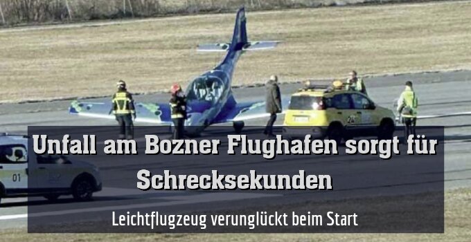 Leichtflugzeug verunglückt beim Start