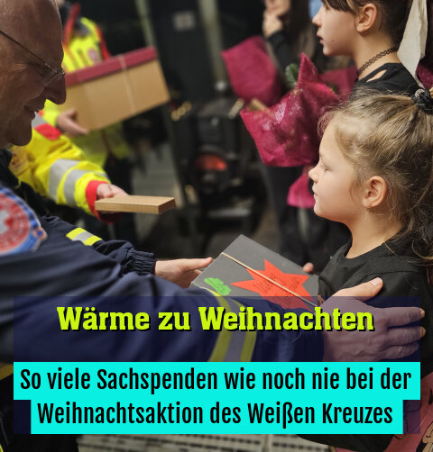 So viele Sachspenden wie noch nie bei der Weihnachtsaktion des Weißen Kreuzes
