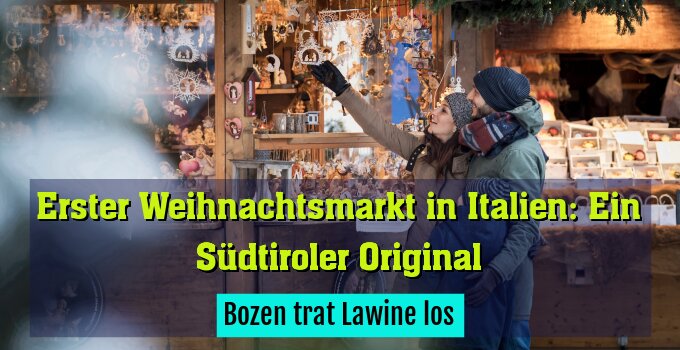 Bozen trat Lawine los