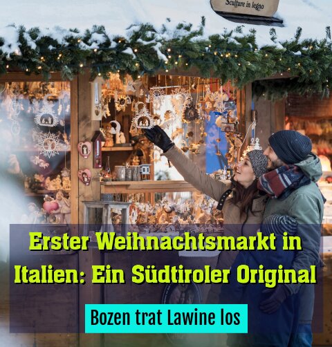 Bozen trat Lawine los