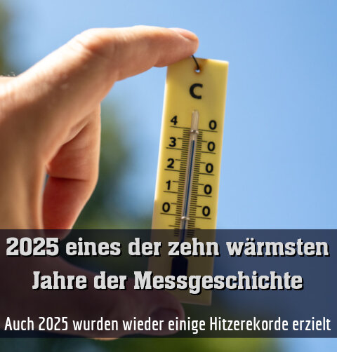 Auch 2025 wurden wieder einige Hitzerekorde erzielt