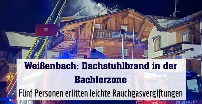 Fünf Personen erlitten leichte Rauchgasvergiftungen