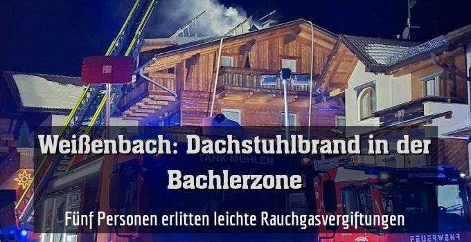 Fünf Personen erlitten leichte Rauchgasvergiftungen