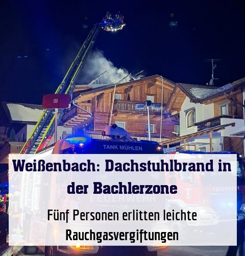 Fünf Personen erlitten leichte Rauchgasvergiftungen