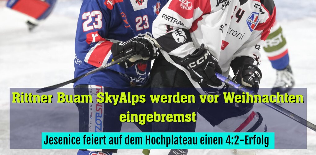 Jesenice feiert auf dem Hochplateau einen 4:2-Erfolg 