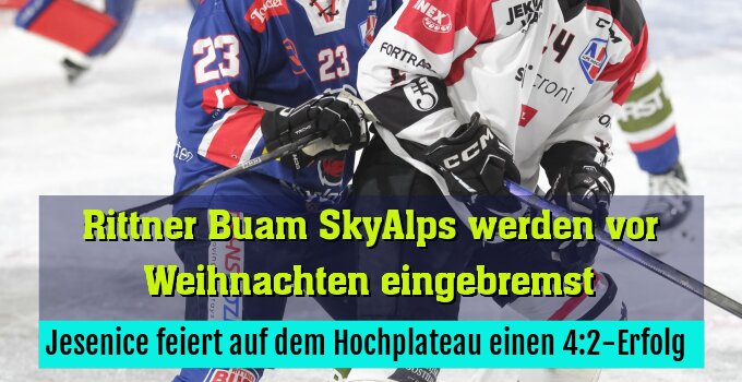 Jesenice feiert auf dem Hochplateau einen 4:2-Erfolg 
