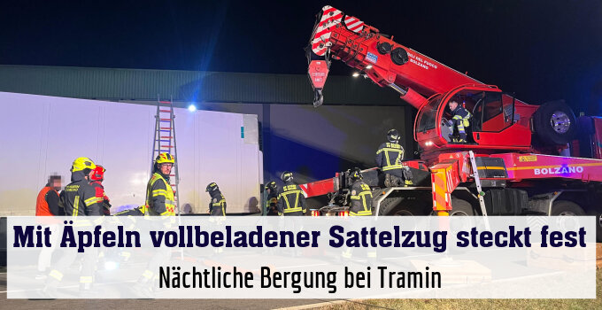 Nächtliche Bergung bei Tramin
