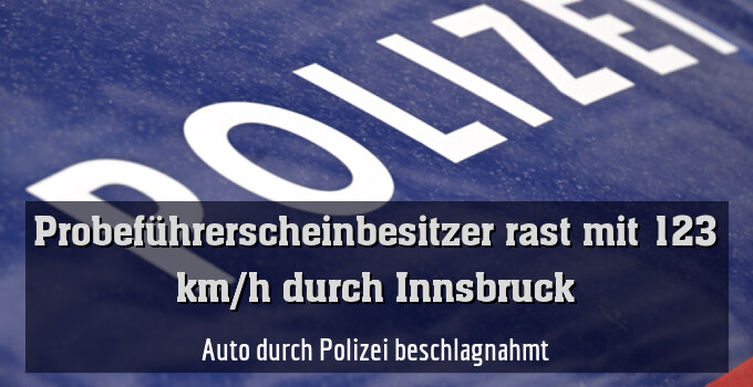 Auto durch Polizei beschlagnahmt