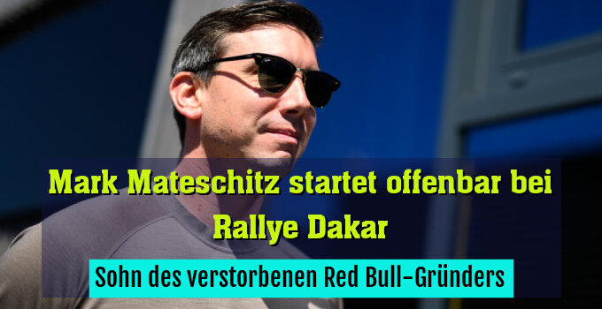 Mark Mateschitz wagt das Abenteuer Rallye Dakar