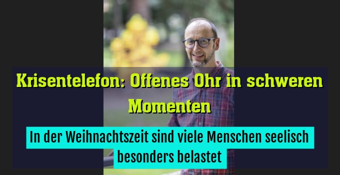 In der Weihnachtszeit sind viele Menschen seelisch besonders belastet