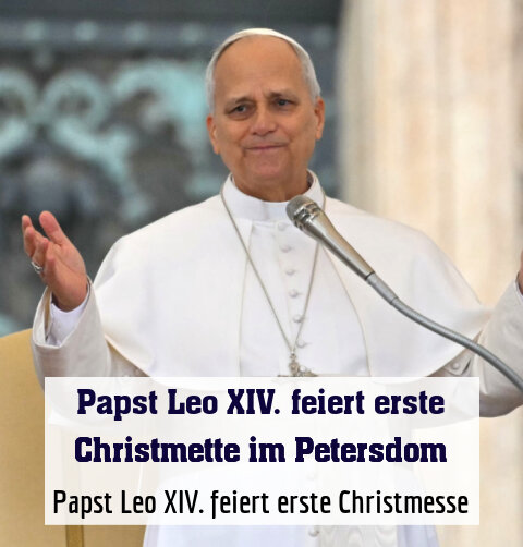 Papst Leo XIV. feiert erste Christmesse