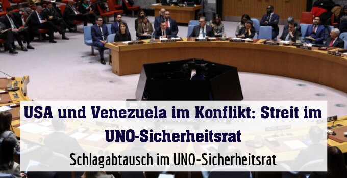 Schlagabtausch im UNO-Sicherheitsrat