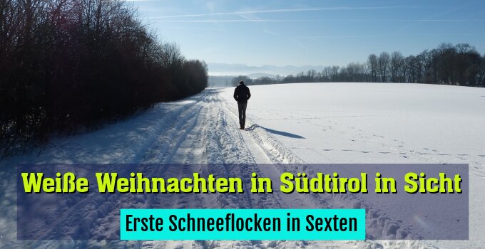 Erste Schneeflocken in Sexten