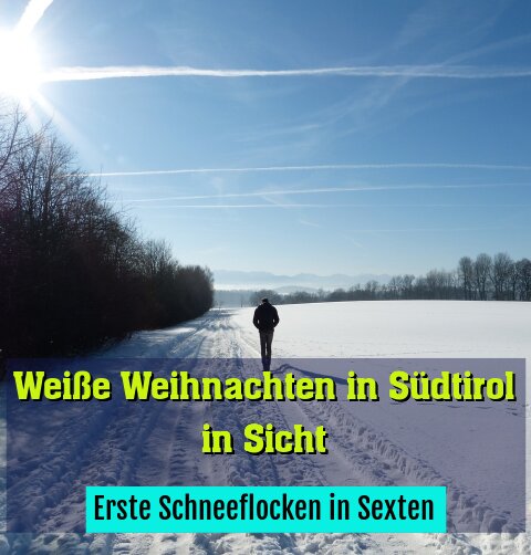 Erste Schneeflocken in Sexten
