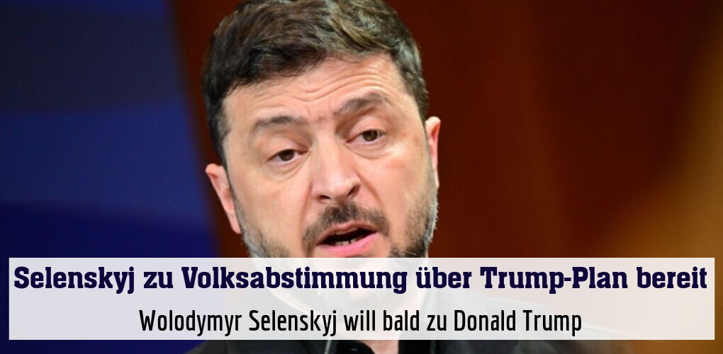 Wolodymyr Selenskyj will bald zu Donald Trump