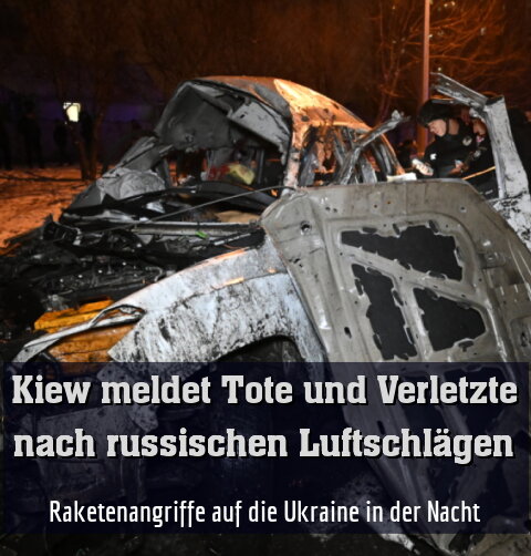 Raketenangriffe auf die Ukraine in der Nacht