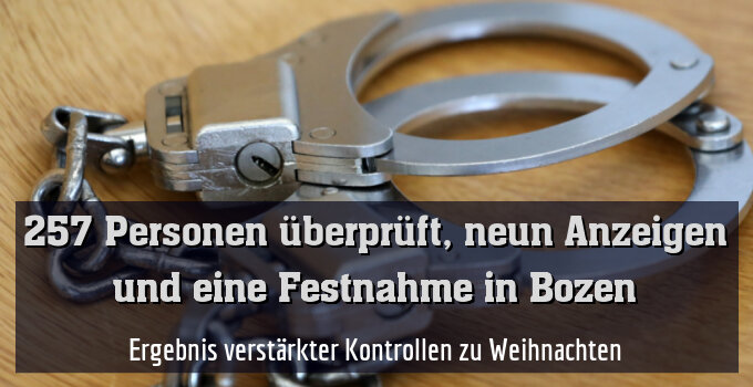 Polizei verstärkt Kontrollen zu Weihnachten