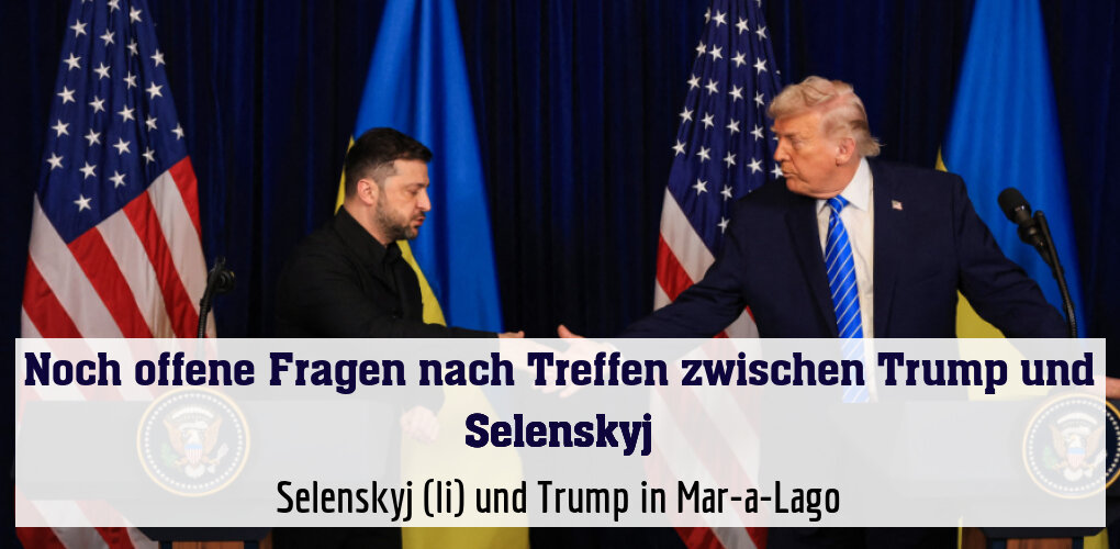 Trump uns Selenskyj nach ihrem Gespräch zuversichtlich