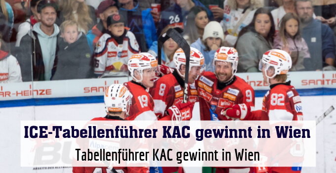 Tabellenführer KAC gewinnt in Wien