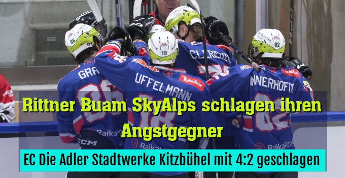 EC Die Adler Stadtwerke Kitzbühel mit 4:2 geschlagen
