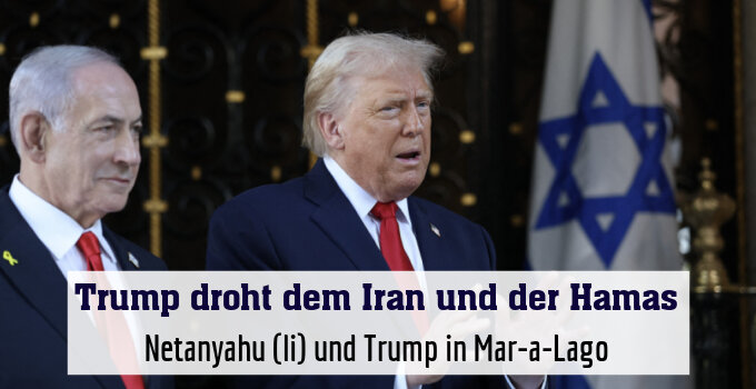 Netanyahu (li) und Trump in Mar-a-Lago