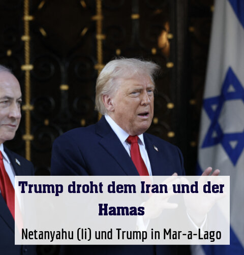 Netanyahu (li) und Trump in Mar-a-Lago