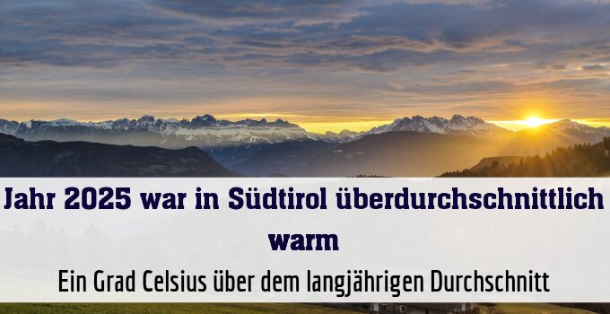 Ein Grad Celsius über dem langjährigen Durchschnitt