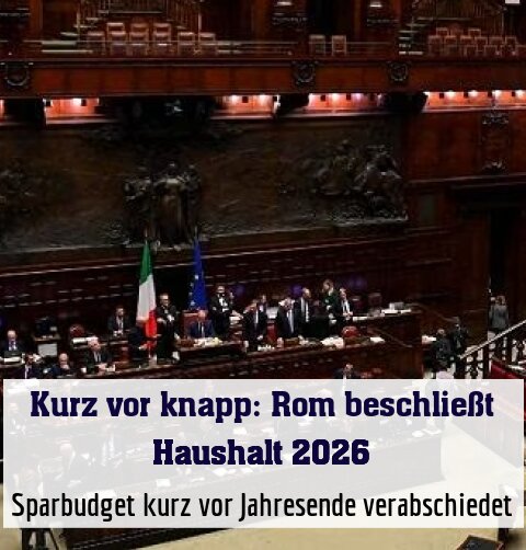 Sparbudget kurz vor Jahresende verabschiedet