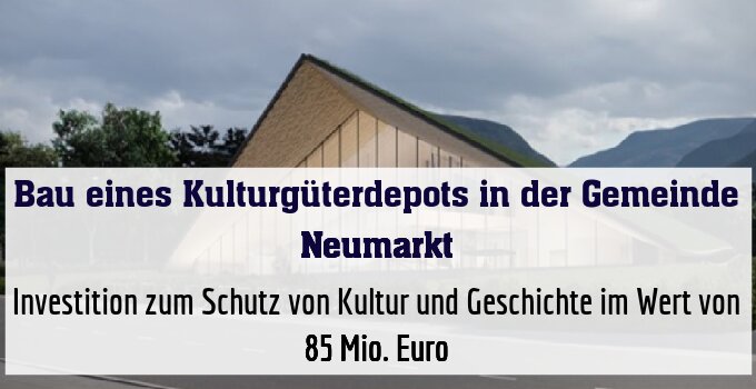 Investition zum Schutz von Kultur und Geschichte im Wert von 85 Mio. Euro