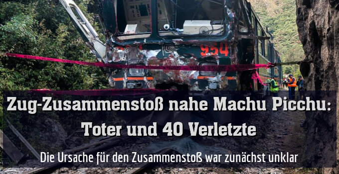 Die Ursache für den Zusammenstoß war zunächst unklar