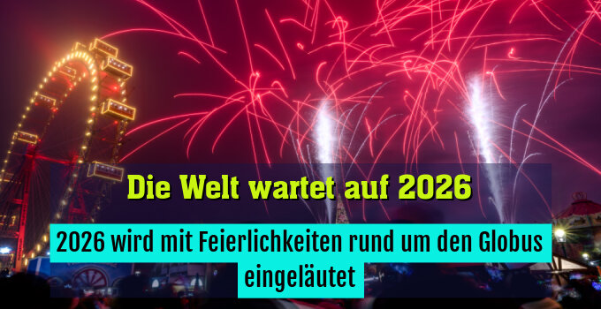 2026 wird mit Feierlichkeiten rund um den Globus eingeläutet
