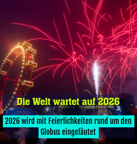 2026 wird mit Feierlichkeiten rund um den Globus eingeläutet