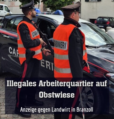Anzeige gegen Landwirt in Branzoll