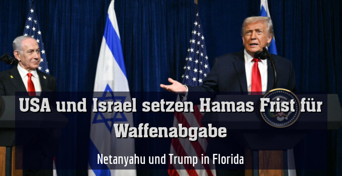 Netanyahu (li) und Trump in Florida