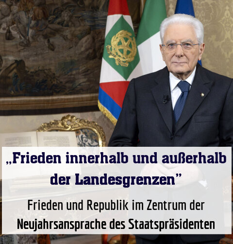 Frieden und Republik im Zentrum der Neujahrsansprache des Staatspräsidenten