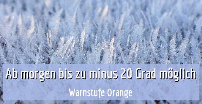 Warnstufe Orange