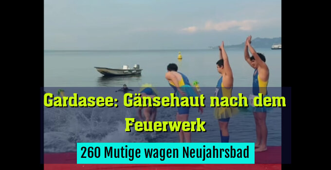 260 Mutige wagen Neujahrsbad