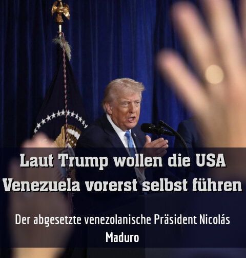 Trump bei einer Pressekonferenz in seiner Privatresidenz Mar-a-Lago