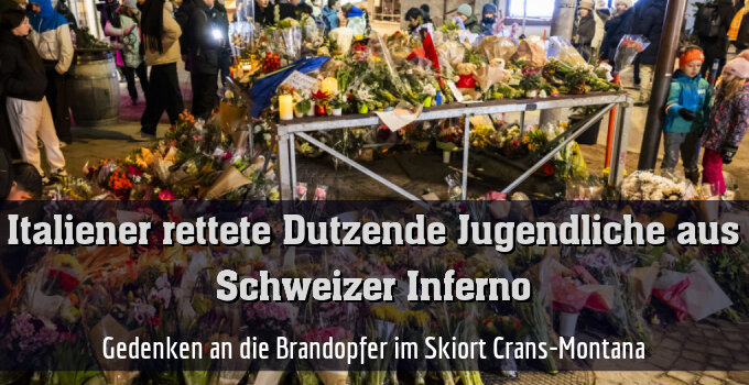 Gedenken an die Brandopfer im Skiort Crans-Montana