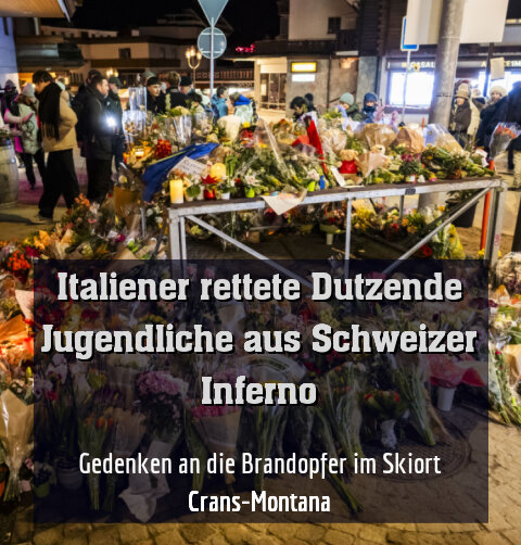Gedenken an die Brandopfer im Skiort Crans-Montana