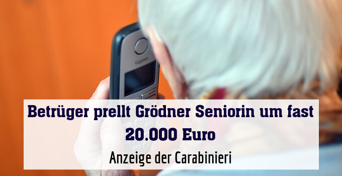 Anzeige der Carabinieri