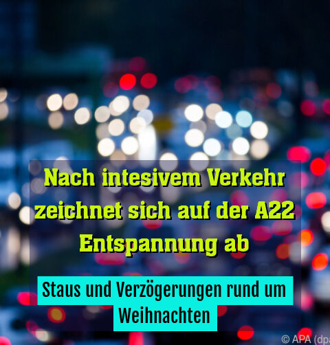 Staus und Verzögerungen rund um Weihnachten