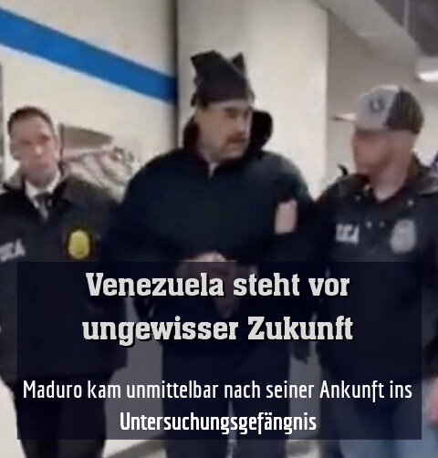 Maduro kam unmittelbar nach seiner Ankunft ins Untersuchungsgefängnis