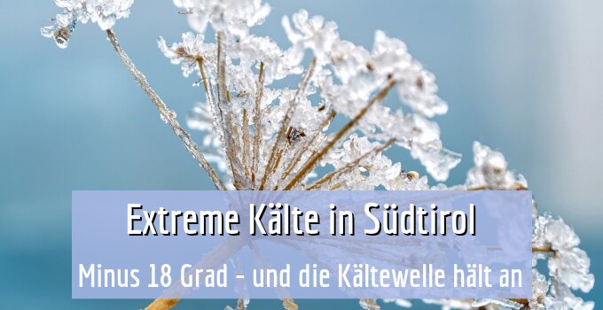 Minus 18 Grad - und die Kältewelle hält an