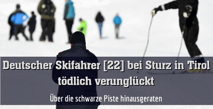 Über die schwarze Piste hinausgeraten