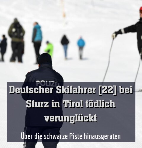 Über die schwarze Piste hinausgeraten