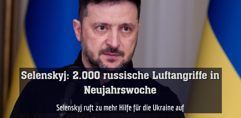 Selenskyj ruft zu mehr Hilfe für die Ukraine auf