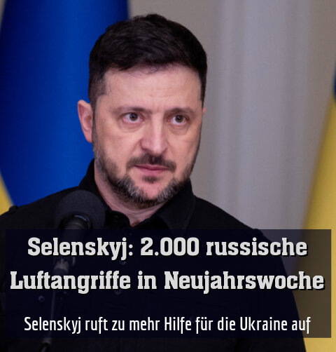 Selenskyj ruft zu mehr Hilfe für die Ukraine auf