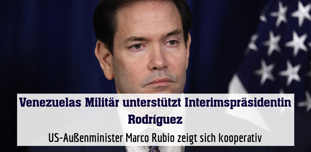 US-Außenminister Marco Rubio zeigt sich kooperativ